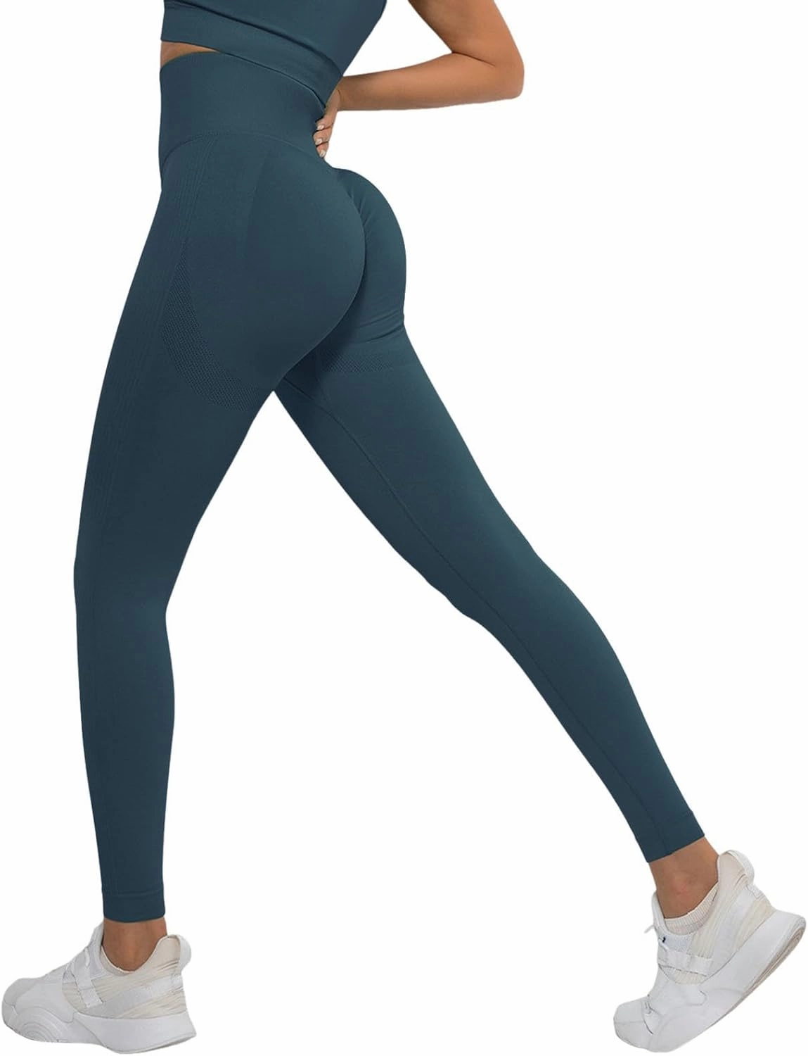 Leggings for Women Tummy Control Elastic High Waisted Yoga Pants Soft Scrunch Butt Lift Pull On Casual Workout Tights