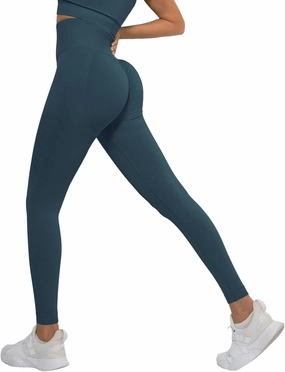 Leggings for Women Tummy Control Elastic High Waisted Yoga Pants Soft Scrunch Butt Lift Pull On Casual Workout Tights