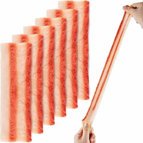 Lewtemi 6 Pack Fake Bacon Toy Fidget Stretchy Sensory Toy Food Bacon Fidgets Play Bacon Toys for Kids Stress Anxiety Relief Boys Girls Adults