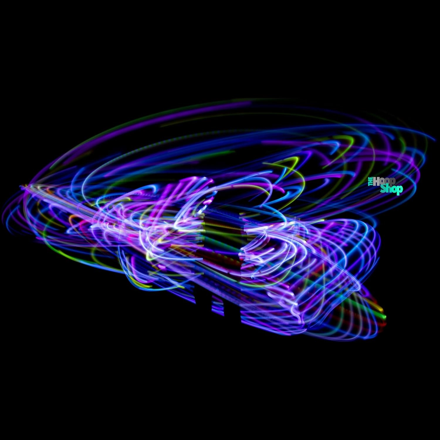 Light Up LED Hula Hoop Designed and Hand Crafted in Michigan with Beautiful Auto Strobing Rainbow Lights