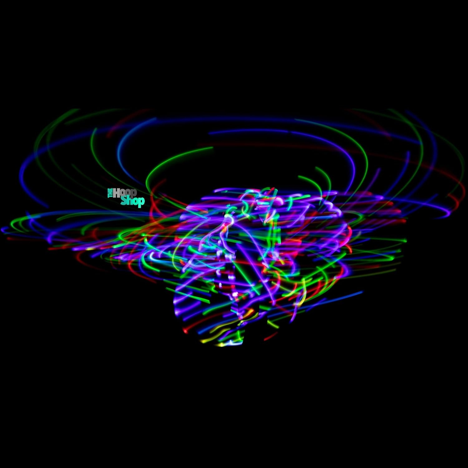 Light Up LED Hula Hoop Designed and Hand Crafted in Michigan with Beautiful Auto Strobing Rainbow Lights