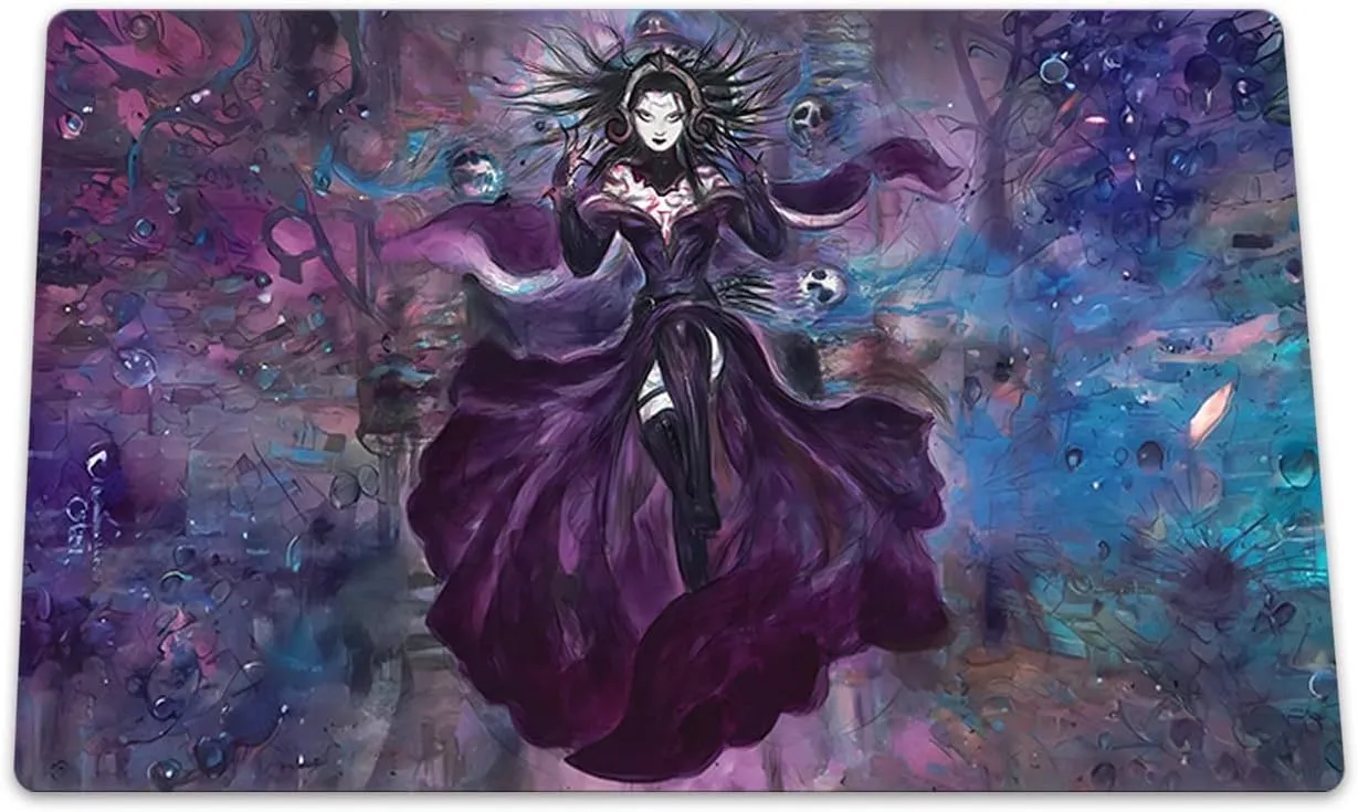 Liliana MTG Playmat Trading Card Game TCG CCG Game Mat Free Bag