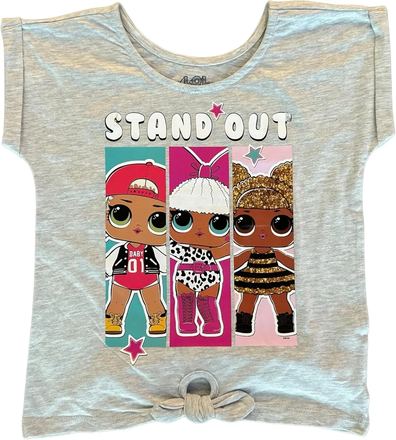 L.O.L. Surprise! Girls’ 3-Piece T-Shirt, Tank Top and Short Set