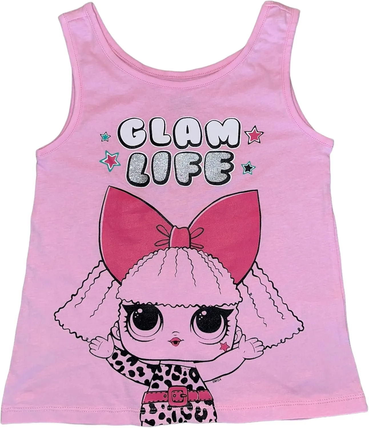 L.O.L. Surprise! Girls’ 3-Piece T-Shirt, Tank Top and Short Set