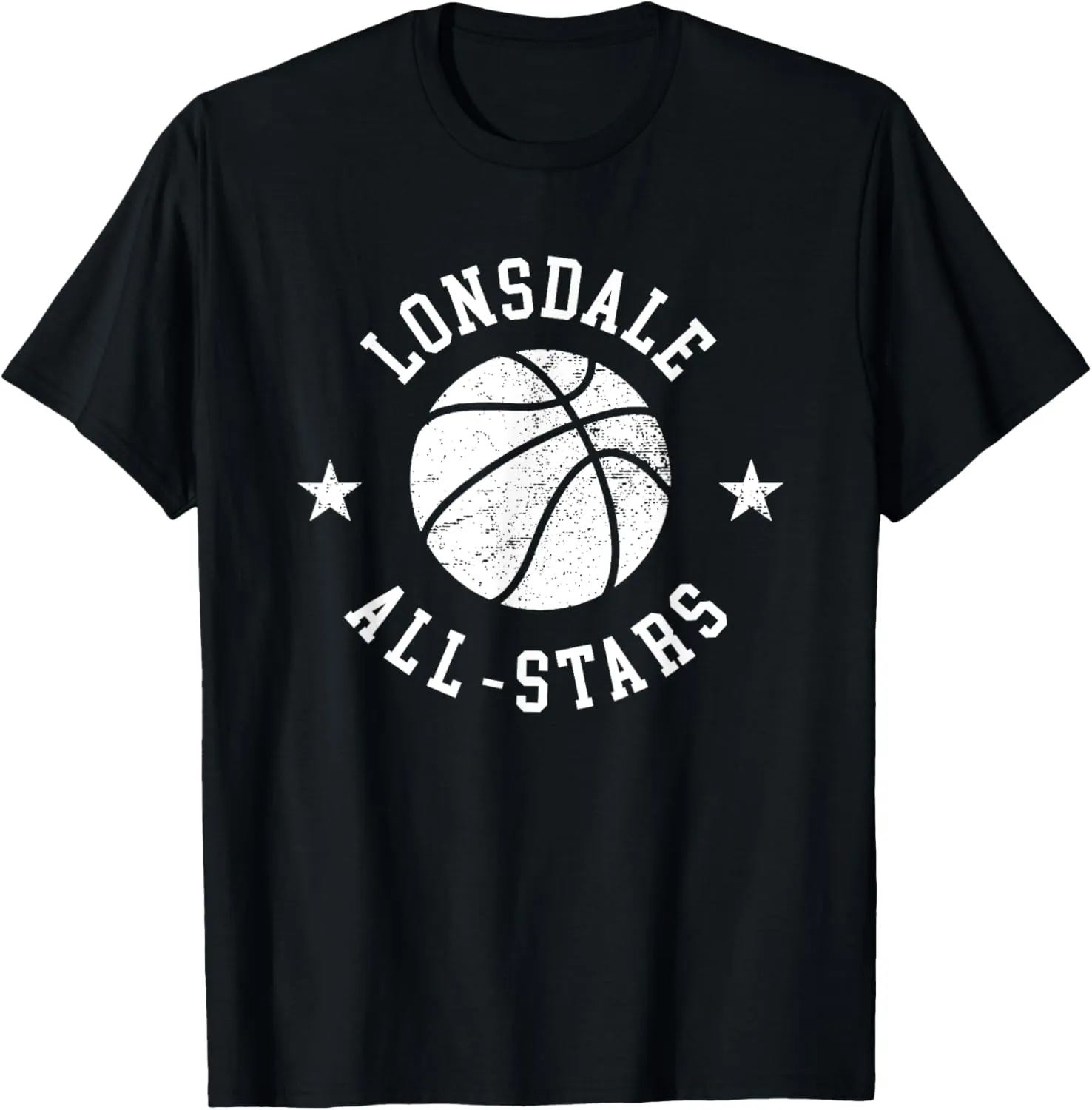 Lonsdale Vintage All-Stars Retro 80s Basketball T-Shirt