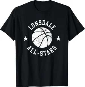 Lonsdale Vintage All-Stars Retro 80s Basketball T-Shirt