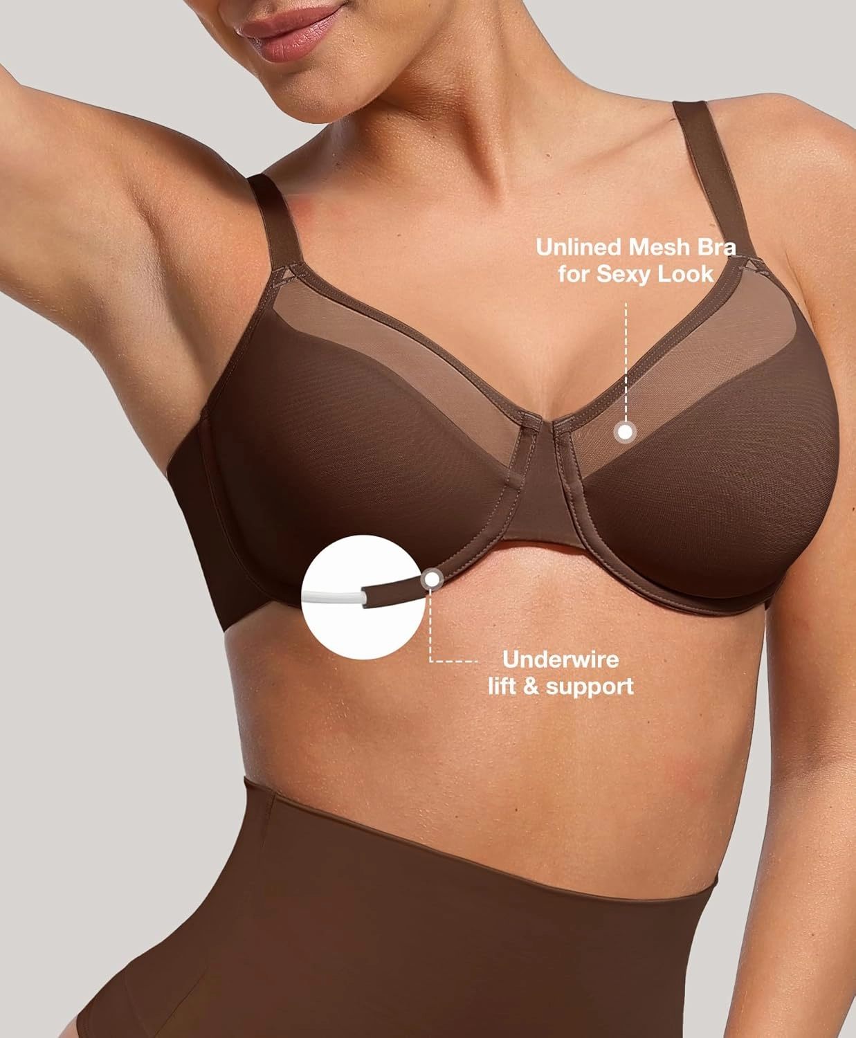 Lover-Beauty Minimizer Bras for Women Full Coverage Unlined Underwire Bras Plus Size Lifting Bra for Heavy Breast