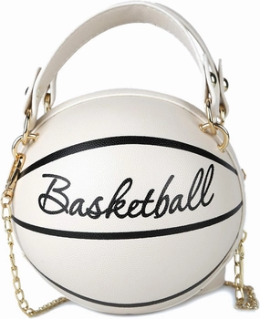 LoveWLC basketball Shaped purse Cross Body Bag,PU Handbag Shoulder Bag for Girls Women