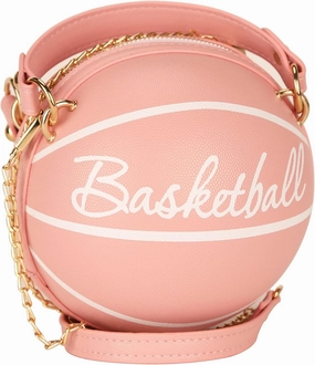 LoveWLC basketball Shaped purse Cross Body Bag,PU Handbag Shoulder Bag for Girls Women