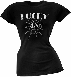 Lucky 13 Black Juniors Soft T-Shirt