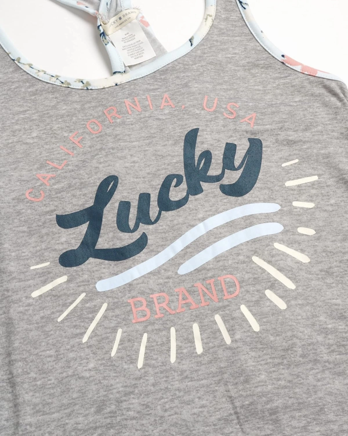Lucky Brand Women’s 2-Piece Pajama Set – Soft Sleepwear with Cross Back Tank Top and Sleep Shorts