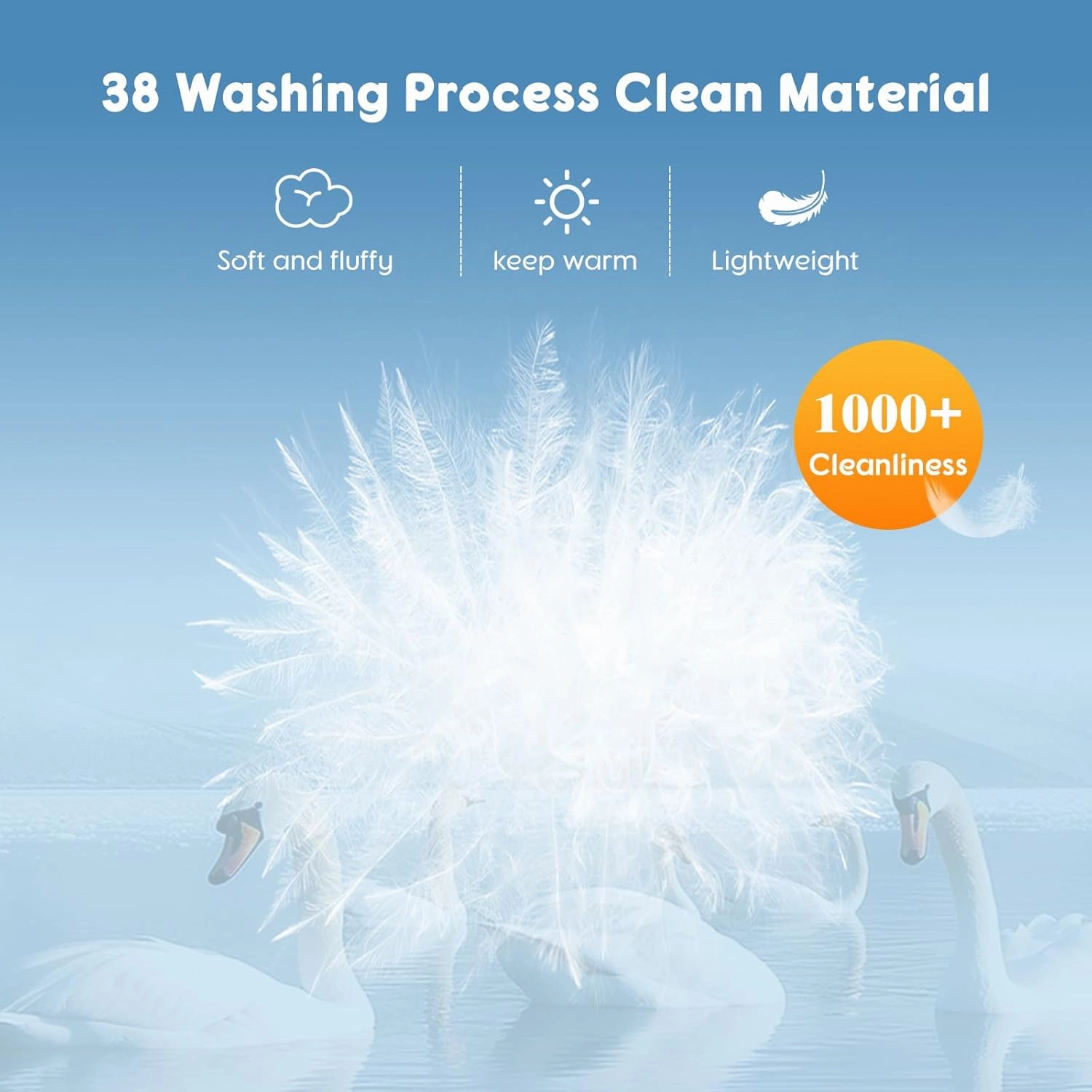 Luxury Canada Goose Down Pillow 900 Fill Power 100% Cotton Pillowcase 20"X30" Bed Pillows Well Balance of Softness and Firmness (Queen Pack of 2)