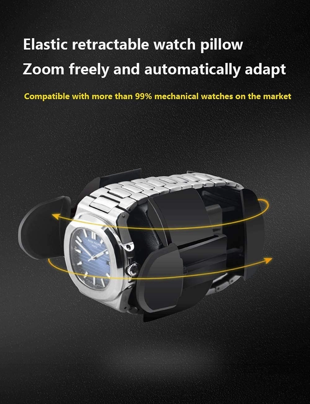 Luxury Watch Winder Piano Paint Anti-Magnetic Ultra-Quiet Motor Vertical Winding Watch Shaker Induction Led Light Black (Carbon Fiber Color 6 watches)