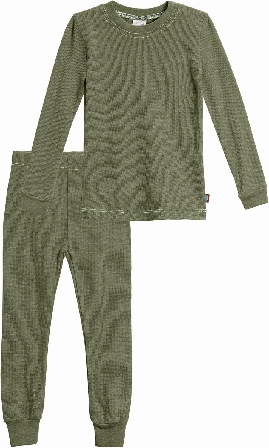 Made in USA Boys Thermal Cotton Underwear Set Long Soft Breathable Base Layer, SPD Sensory