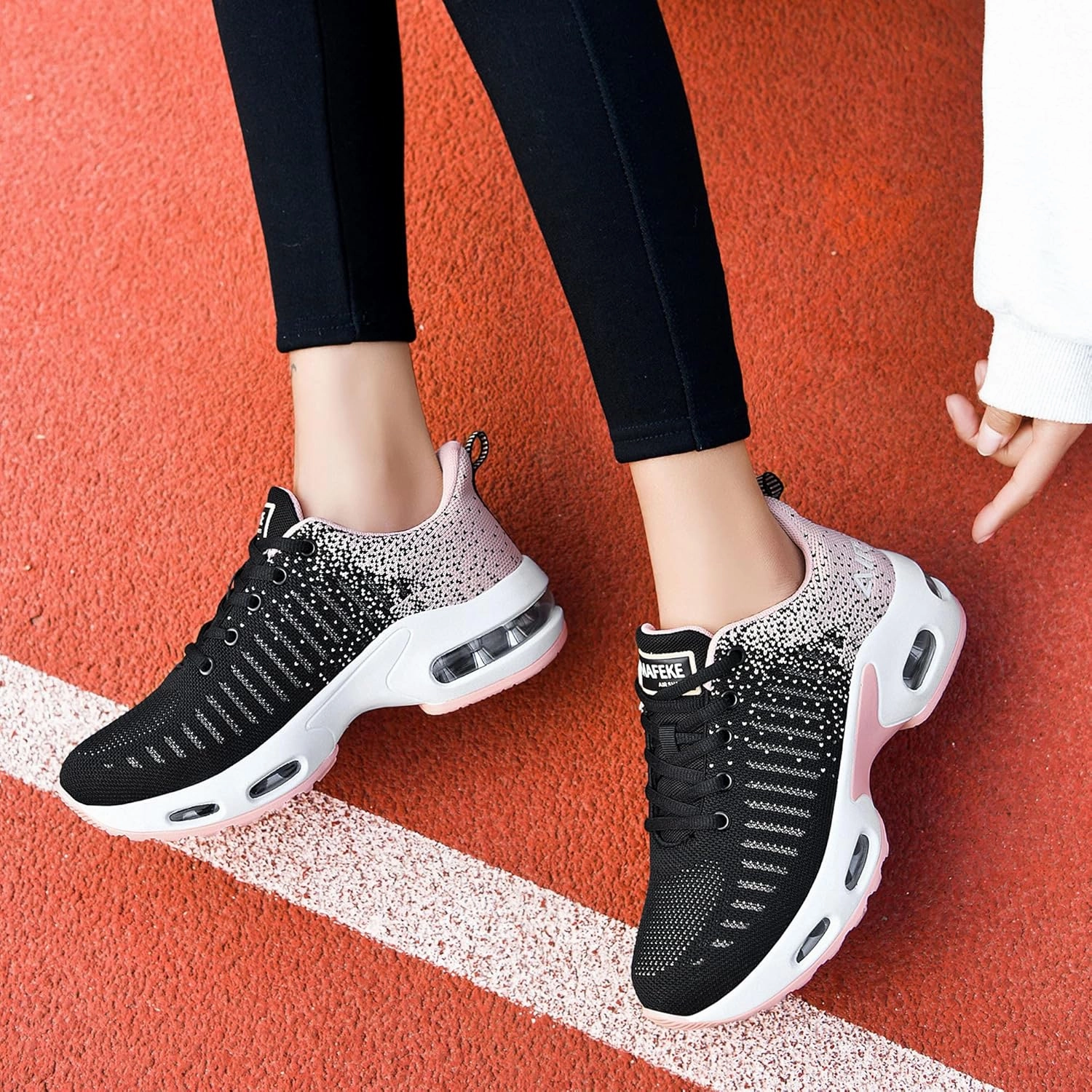 MAFEKE Women Athletic Running Shoes Tennis Breathable Lightweight Fashion Walking Jogging Sneakers