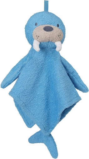 Manhattan Toy Walter Walrus Scrub-a-Dubbie Bathtime Puppet Washcloth for Infants, Toddlers and Kids