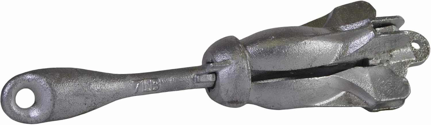 MarineNow Galvanized Folding Grapnel Boat Anchor - Choose by Weight
