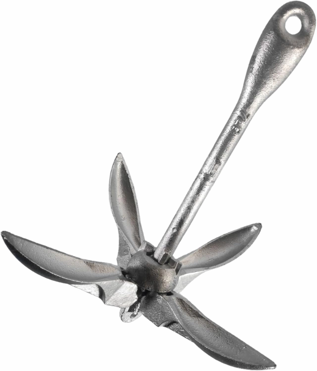 MarineNow Galvanized Folding Grapnel Boat Anchor - Choose by Weight
