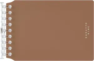 Maruman FMR9SETA-07 Mini Binder, 9 Holes, Loose Leaf Included, Brown