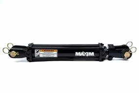 Maxim TC Double Acting Hydraulic Tie Rod Cylinder - 3.5 Bore Hydraulic Cylinder - Tie-Rod Cylinder for Double Acting Applications - 3.5” Bore, 30” Stroke, 2500 PSI, 40.25'' Retracted - 1/2 NPT Ports