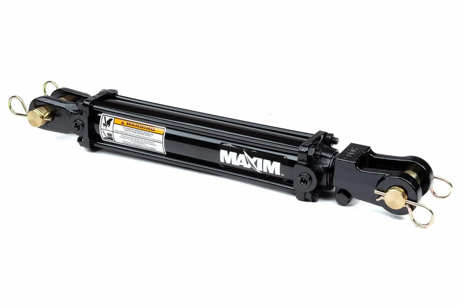 Maxim TC Double Acting Hydraulic Tie Rod Cylinder - 3.5 Bore Hydraulic Cylinder - Tie-Rod Cylinder for Double Acting Applications - 3.5” Bore, 30” Stroke, 2500 PSI, 40.25'' Retracted - 1/2 NPT Ports