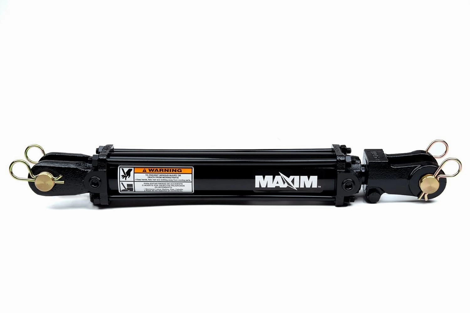 Maxim TC Double Acting Hydraulic Tie Rod Cylinder - 3.5 Bore Hydraulic Cylinder - Tie-Rod Cylinder for Double Acting Applications - 3.5” Bore, 30” Stroke, 2500 PSI, 40.25'' Retracted - 1/2 NPT Ports