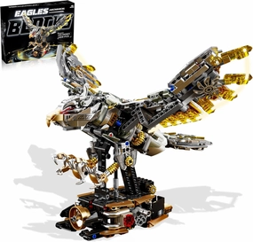 Mechanical Eagle Building Set, Animal Collection with Light for Boys and Adults 14 Years & Up Home Decor -1168pcs