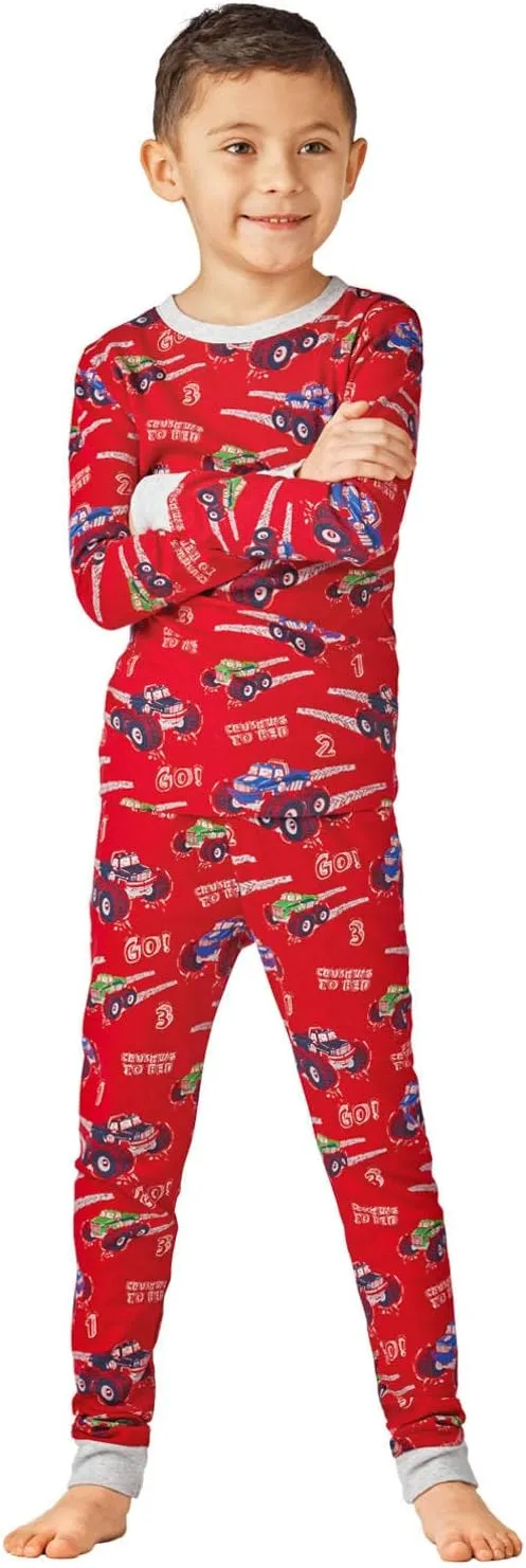 MEMBER'S MARK Boy's 4 Piece Cotton Pajama