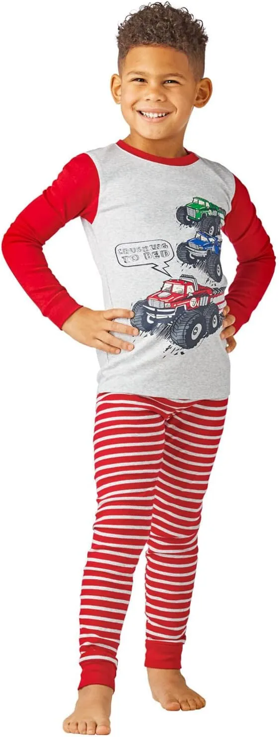 MEMBER'S MARK Boy's 4 Piece Cotton Pajama