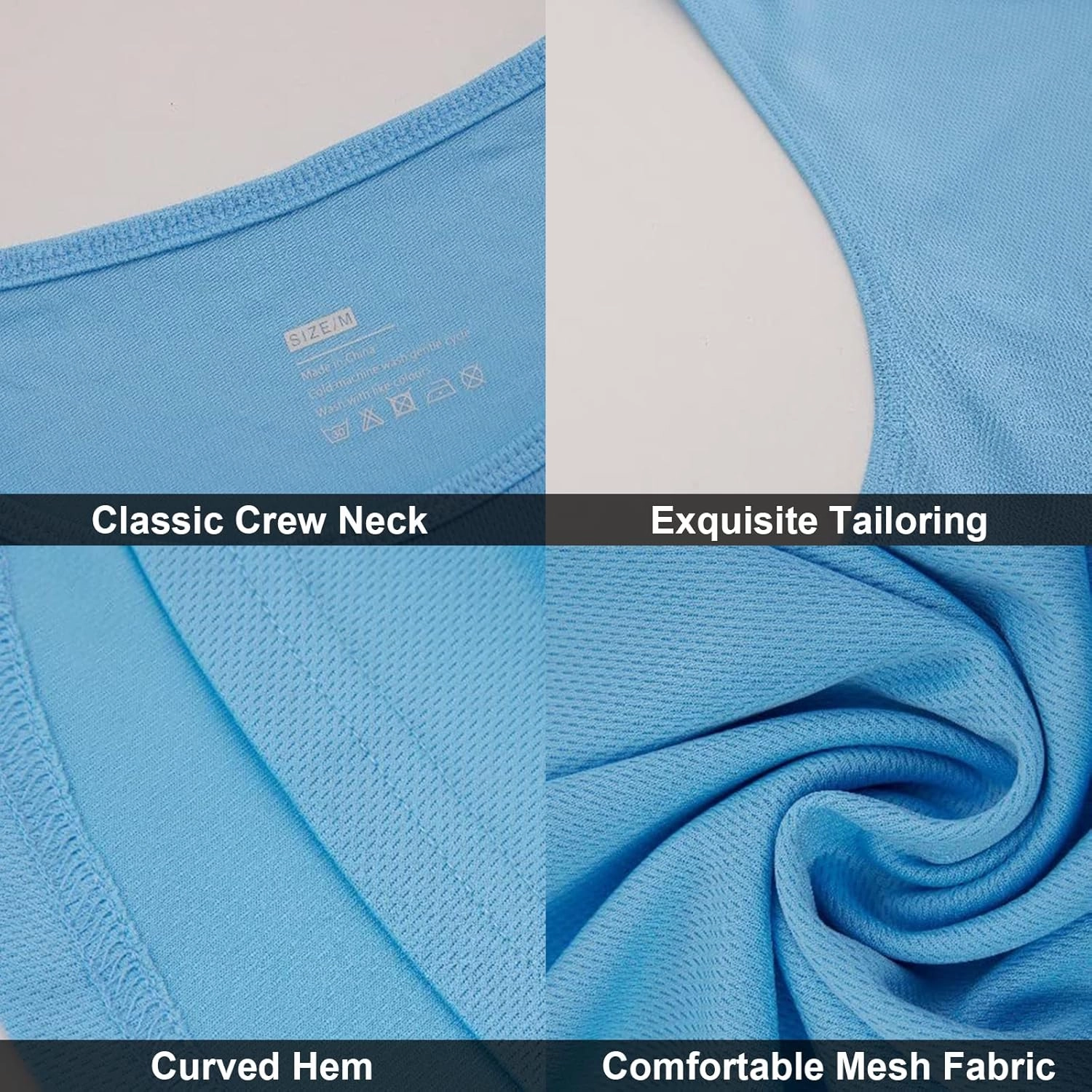 Men's Althletic Quick Dry Gym Muscle Lightweight Breathable Tank Top Workout Sleeveless Tee Bodybuilding Fitness