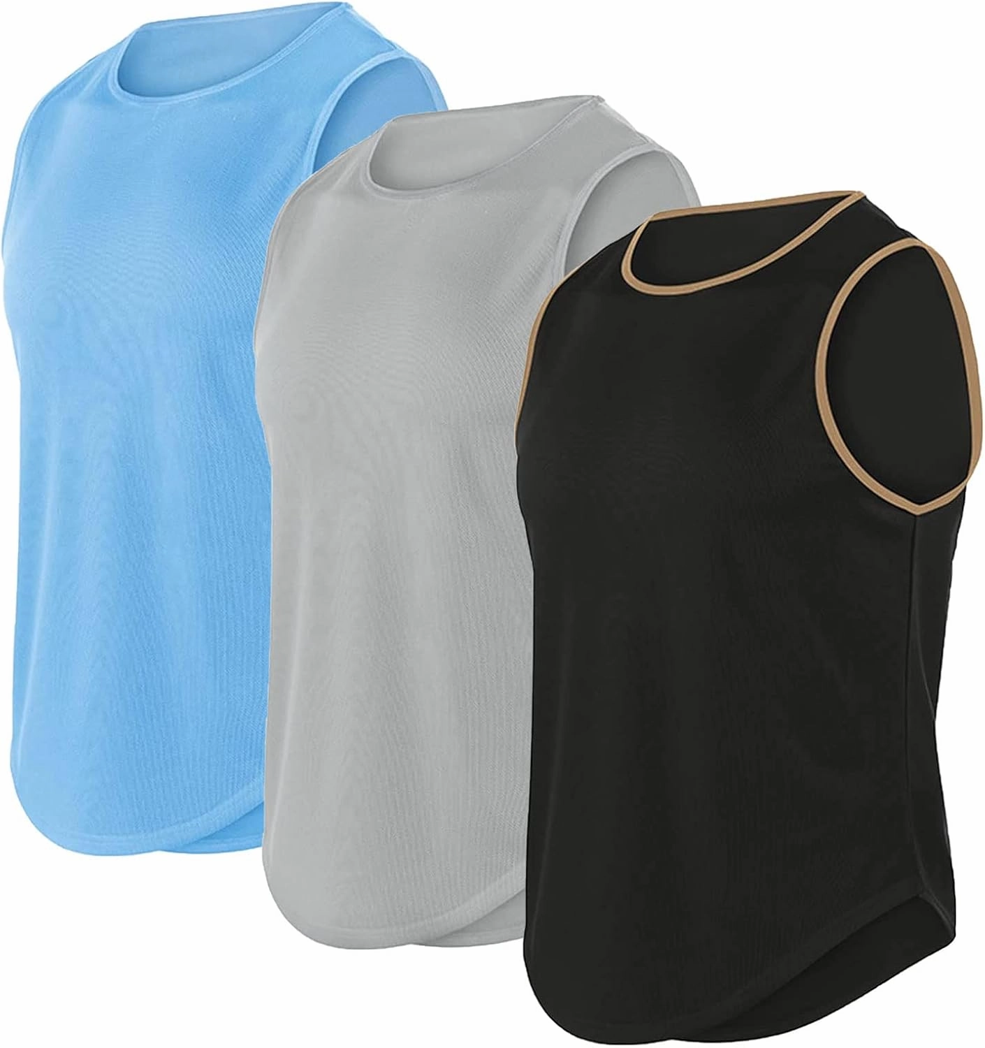 Men's Althletic Quick Dry Gym Muscle Lightweight Breathable Tank Top Workout Sleeveless Tee Bodybuilding Fitness