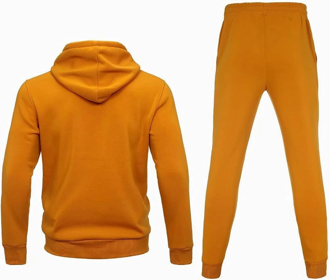 Men's hoodie sweatsuit Full-Zip fleece track suits casual jogger set outdoor sportswear