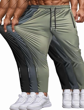 Men's Sweatpants Lightweight Active Pants Quick Dry for Running 、Jogging 、Yoga、Golf with Zipper Pockets