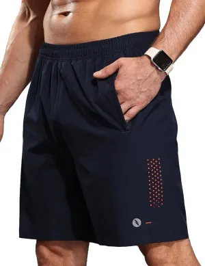 Men's Athletic Running Shorts Quick Dry 7" Lightweight Workout Shorts Training Sports Gym Hiking Basketball