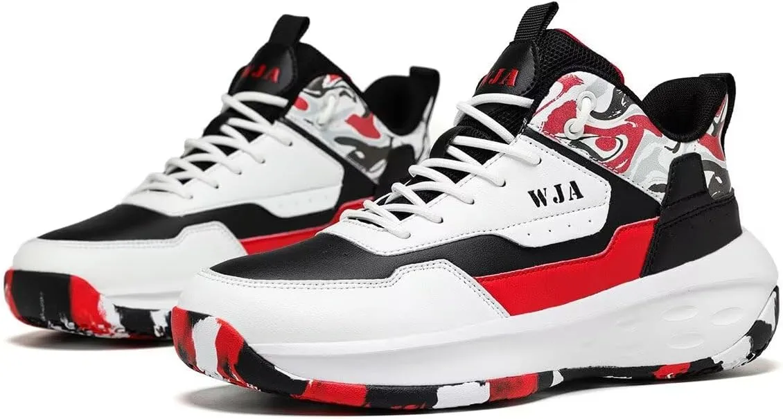 Men's Basketball Shoes Lightweight and Breathable Running Shoes Anti-Slip Outdoor Sports Shoes