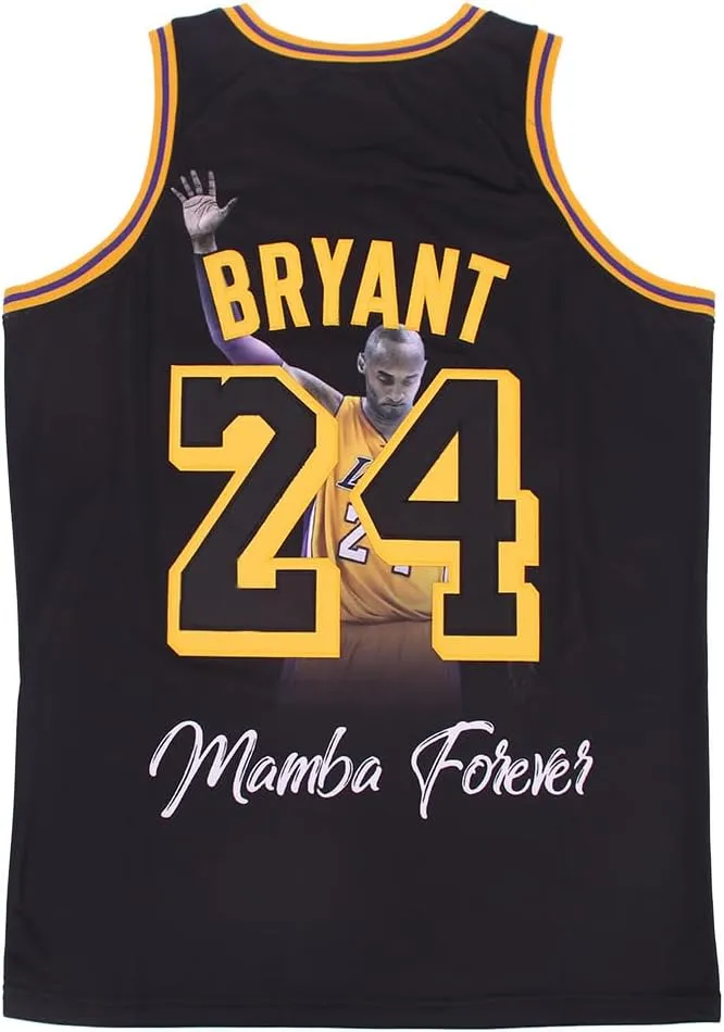 Men's Jerseys Legend 8 24 Hip Hop Sports Shirts Black Snakeskin Stitched Basketball Jersey