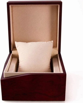 Mens Jewellery Box Wood Grain Watch Box - Premium Glossy/Bangle Pillow Box Great Birthday Gift Party Gift Present Watch Gift Box