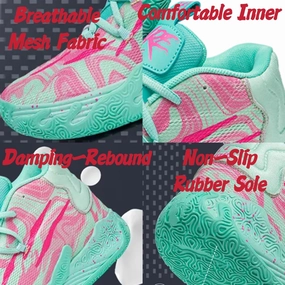 Mens Multicolor High Top Basketball Shoes Non-Slip Breathable Running Shoes Fahsion Lightweight Outdoor Gym Sneakers