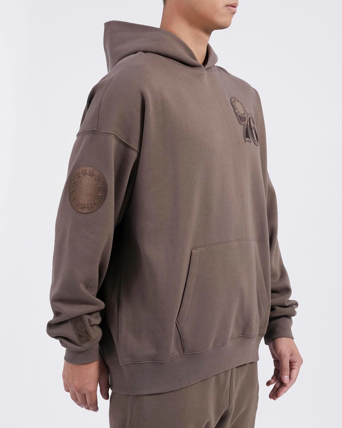 Mens NBA Neutral Fleece Pull Over Hoodie