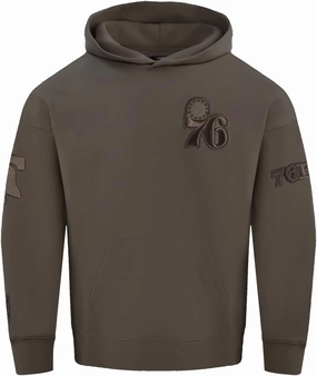 Mens NBA Neutral Fleece Pull Over Hoodie