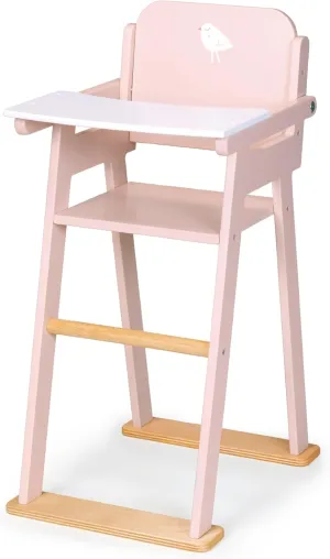 Mentari Wooden Baby Doll High Chair - Imaginative Play Toy Furniture Accessory for Children Ages 3 
