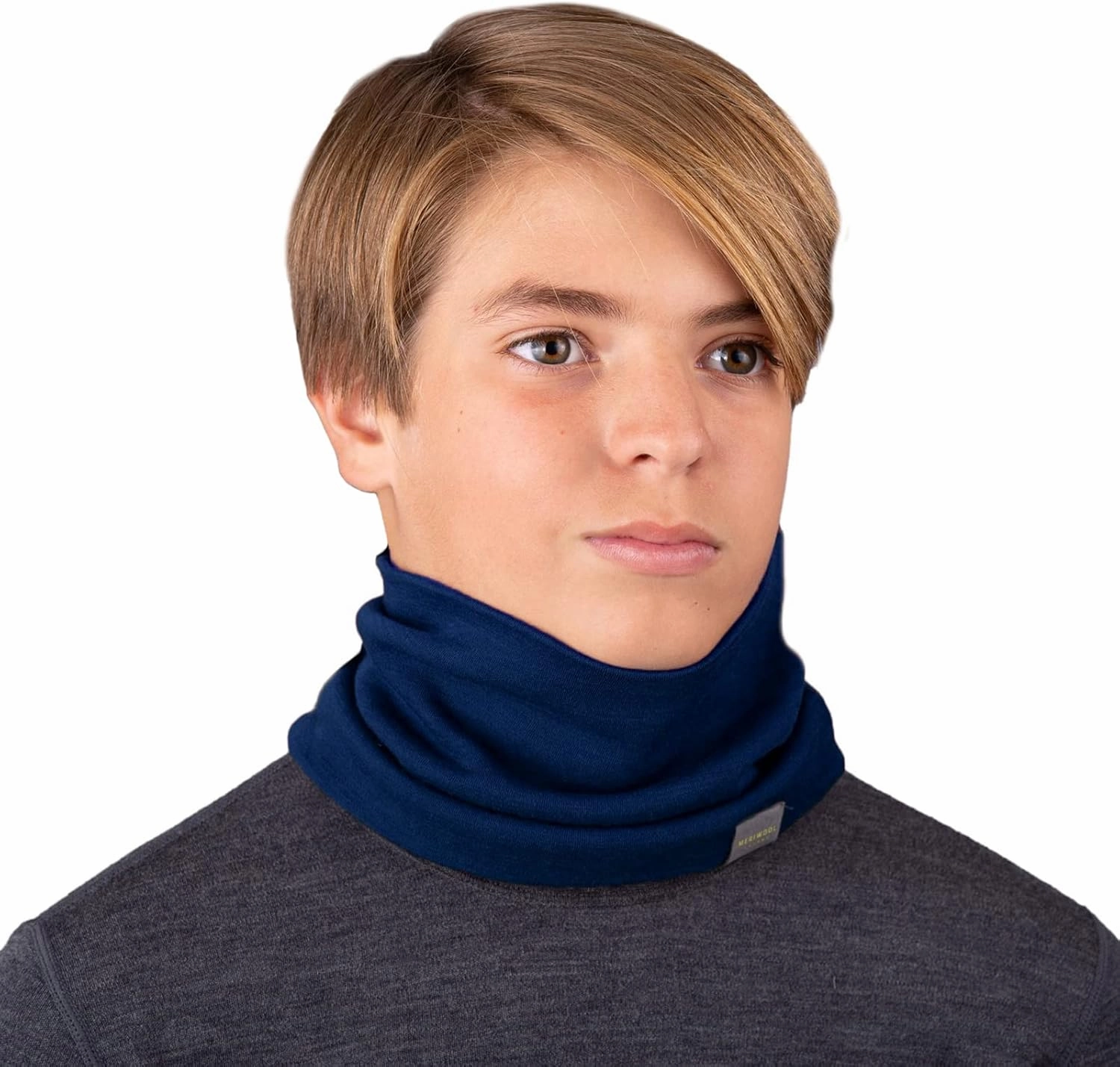 MERIWOOL Kids Merino Wool Neck Gaiter Midweight Winter Neck Warmer