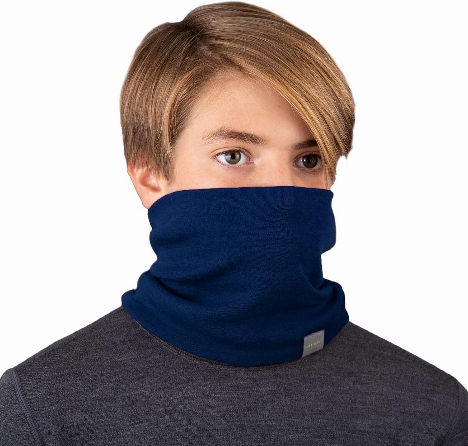 MERIWOOL Kids Merino Wool Neck Gaiter Midweight Winter Neck Warmer