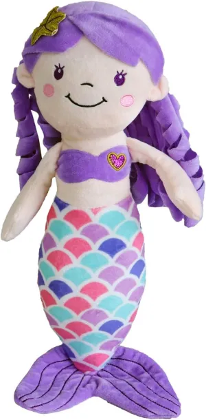Mermaid Doll for Girls, Mermaid Princess Plush, Soft and Snuggly Plush Animal, Lovely Bright Colors, Perfect for Nap Time, Sleep, Travel, Play Time, Birthday Present, 16 Inches
