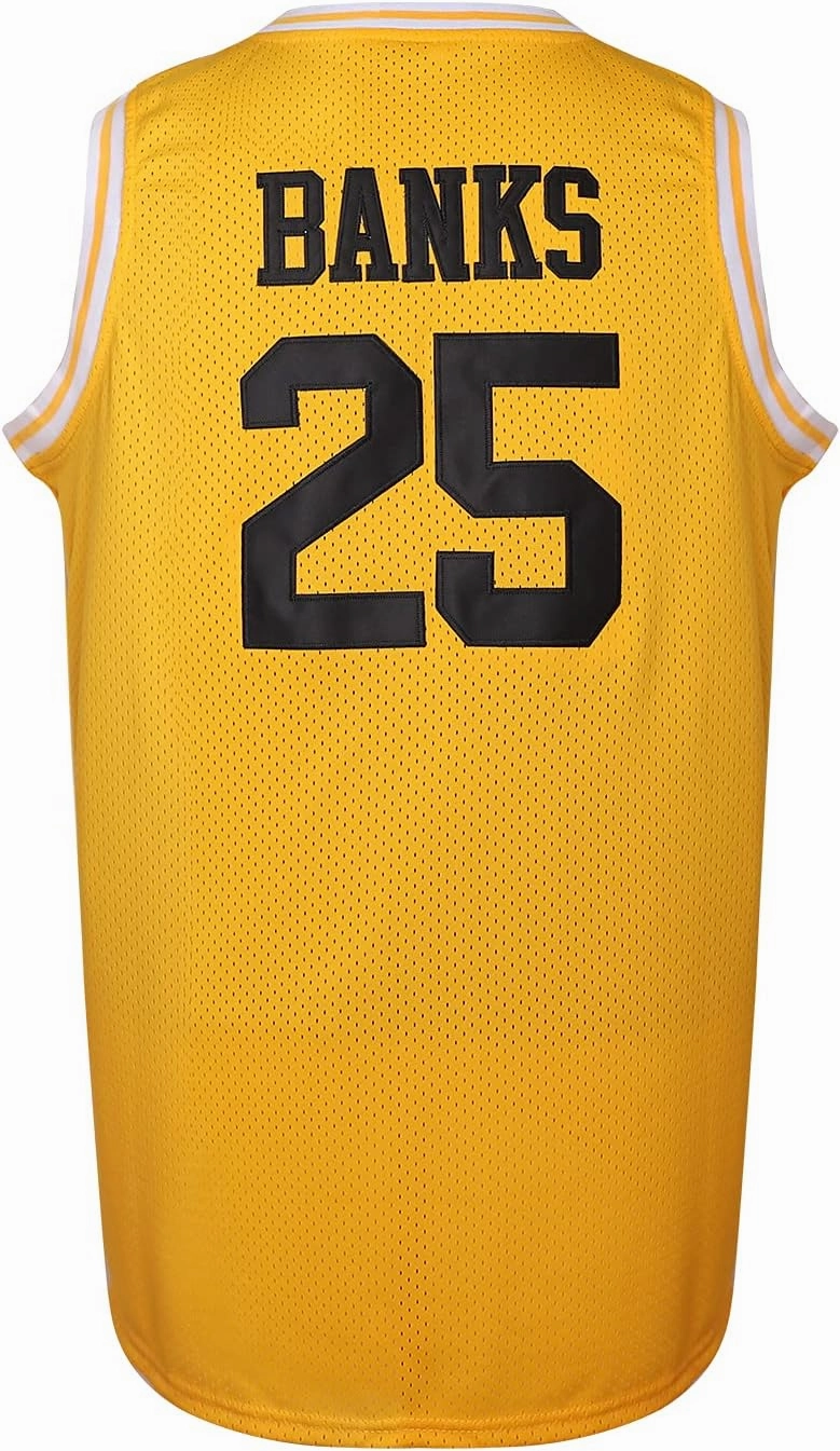 MESOSPERO #14 The Fresh Prince of Bel Air #25 Carlton Banks Basketball Jersey,90s Hip Hop Clothes for Party Men