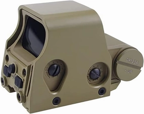 Metal 553 Red Green Dot Sight, Holographic Reflex Sight Optical Scope Replica Scope, with 20mm Rail Mount, Fit for G33 G43 3X Magnifier, Outdoor Hunting Accessories, Tan