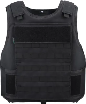 MGFLASHFORCE Tactical Vest for Men, Security Police Fbi Airsoft Vest
