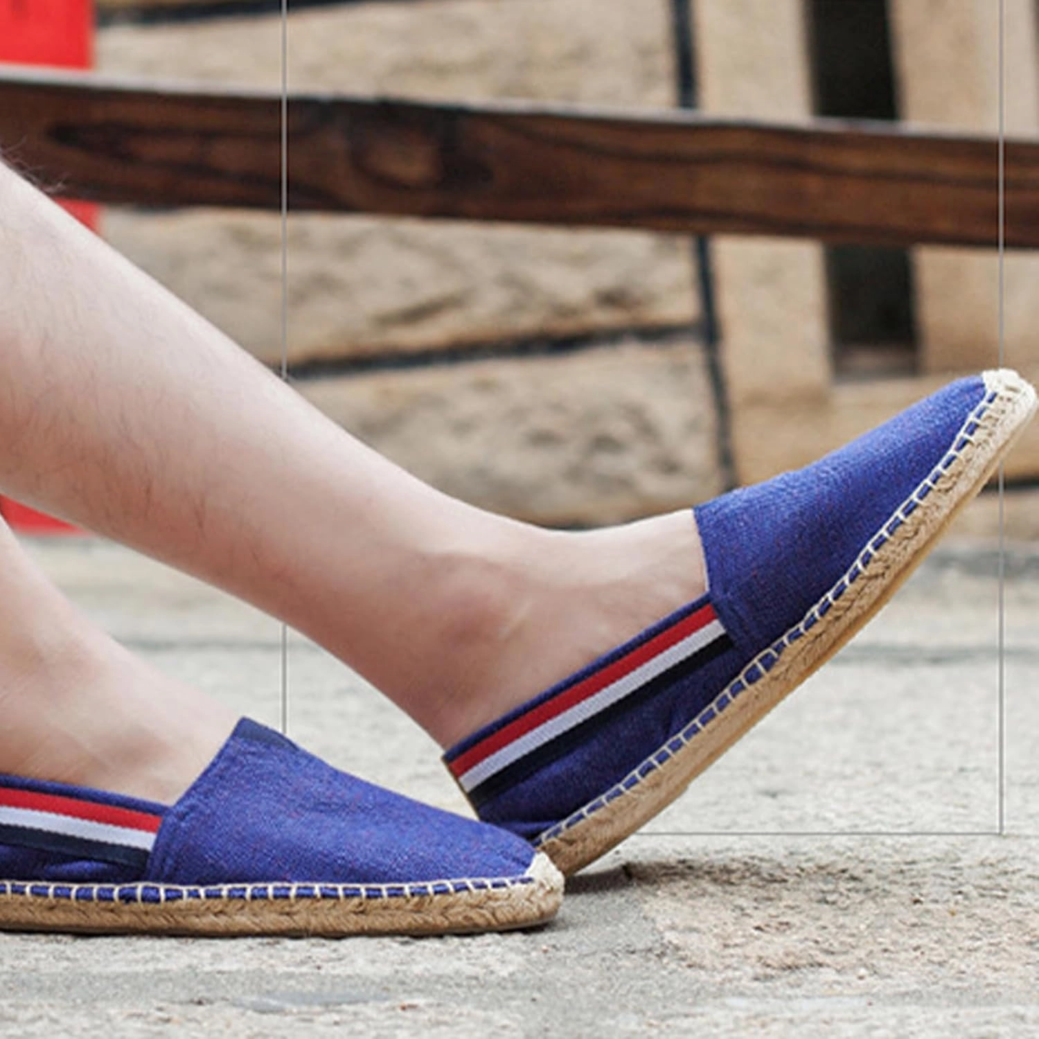 MILDSEVEN Handmade Casual Canvas Shoes for Men, Pull On Soft Loafers, Classical Chinese Breathable Casual Shoes