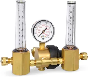 Miller Smith 23-50-580 Regulator, Flowmeter, Dual, Multi-Scale, 50 PSI