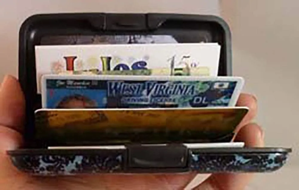 Monarque RFID Secure Armored Wallet, Laurel Burch Collection (Dancing Hearts)